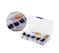 MAGICLULU 61 Pezzi Kit Chiavi per Rimozione e Montaggio Valvola Pneumatici Utensile per Smontaggio Core Adatto per Auto Bici Chiave per Inserti Valvola Strumento per Riparazione Gomme