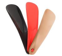 MAGICLULU 6pezzi Calzascarpe in Plastica Ergonomico per Anziani e Donne in Gravidanza Sollevatore Scarpe Portatile Resistente in Rosso Oro e Nero