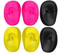 MAGICLULU 6pezzi Protezioni Auricolari Riutilizzabili per Tintura Chioma, Copriorecchie in Silicone per Salone, Tappi Auricolari Anti-macchia per Colorazione Chioma
