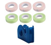 MAGICLULU 7 Pz per ciglia innestato adesivo medico nastri per ciglia Verde makeup kit make up kit cerotti per ciglia nastri in tessuto per ciglia solitudine toppa Ciglia finte