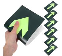 MAGICLULU 8 pezzi Adesivi Segnali Uscita Emergenza Luminescenti Indicatori Direzionali Autoadesivi Impermeabili per Punti Assemblea e Vie di Fuga per Aree Pubbliche