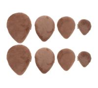 MAGICLULU 8 pezzi di piccole ciprie - Mini applicatore per fondotinta in velluto, spugna per sfumare il trucco, per fissare il viso, cosmetici da viaggio, strumenti di bellezza