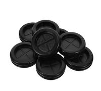 MAGICLULU 8 Pezzi Protezione Cavi Doppia Faccia in Gomma Passacavi Rotondi per Mobili Scrivanie e Muri Guarnizione Antipolvere Facile da Installare