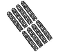 MAGICLULU 8 Pezzi Punte per Lacci in Metallo Nero Pratiche e Facili da Perforare, Accessori Decorativi Unici per Scarpe per Negozi di Abbigliamento e Centri Commerciali