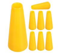MAGICLULU 8 Pezzi Tubo di Plastica per Avvolgimento Filato a Forma di Torretta Gialla in PVC per Maglieria e Artigianato Processo di Sostituzione Semplificato