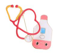 MAGICLULU Accessorio Professionale e Colorato in Lega Resistente 2 Pezzi Spilla a Forma di Cuore nel Giorno Internazionale degli Infermieri per Infermiera Donna per Abbigliamento e Cappello