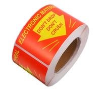 MAGICLULU Adesivi Fragili per Imballaggio 3X18 Pollici Rotolo da 300 Pezzi Etichette Avviso Spedizione per Imballaggi Piccole Imprese Etichette Spedizione Fragile per Scatole e Vetro