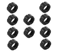 MAGICLULU Anello Dado Nero 10pezzi per Supporto Telefono Auto Giunto Sferico Fisso 17mm in Plastico, Design Portatile e Facile Installazione per Bocchetta Aria e Sedili Anteriori