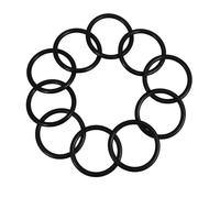 MAGICLULU Anello di Gomma Circolare per Ciotola Sonora, Resistente alle Alte Temperature, Facile da Sostituire, Tappetino per Ciotola Canto Musicale, Confezione da 10 Pezzi Neri