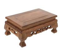MAGICLULU artigianato supporto per teiera base espositiva per piante supporto per piante cinesi vaso Casa pietra impianti base in legno da tavolo supporto per ornamento domestico Di legno