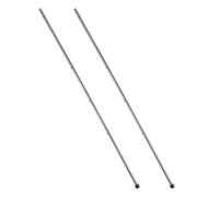 MAGICLULU Aste di Ricambio 8mm Diametro 2 Pezzi per Calcio Balilla in Ferro 52,5cm con Cappucci per Tavolo da Gioco Calcetto per Adulti