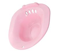 MAGICLULU Bagno di Servizio per Wc Vasca da Bagno per Semicupio Rosa Foro Antitrabocco Sedile del Water Post-partum Ausilio la Pulizia Intima di Donne Incinte e Anziani