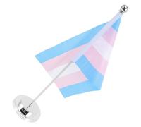 MAGICLULU Bandiera da Tavolo Lgbtq Rainbow in Poliestere con Supporto e Base Stabile, Decorazione per Feste e Giardino, Simbolo Orgoglio Gay Lesbica, Set da Scrivania per Eventi Interni