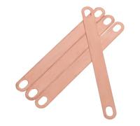 MAGICLULU Barra Collettrice in Rame Rosso 2mm Spessore 100mm Foro 6x9 Mm Set da 4 Pezzi per Batterie al Litio, Connettore a Cinghia per Celle Batteria, Piastra Modulo Batteria