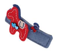 MAGICLULU Barretta Cavallo Zodiacale in Denim e Peluche Fermaglio Antiscivolo per Frangia Spilla Capelli Rossa Animale Accessorio Festa Capelli Donna Ragazze