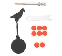 MAGICLULU Bersaglio da Tiro in Lega Metal Portatile Rotazione 360° e Reset Automatico, Gioco Pratico Sospeso ad Albero per Esercizi di Precisione e Intrattenimento all’Aperto