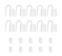 MAGICLULU Bloccaporta Anti-pizzicamento in ABS Bianco, Set da 10 Pezzi, Compatto e Resistente, per Casa e Centro Commerciale