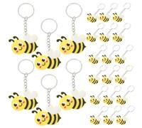 MAGICLULU Bomboniere a Tema Api - Portachiavi Ape Gialli Carini, PVC e Metallo, Resistenti e Divertenti, Perfetti per Feste di Compleanno a Tema Ape, Regali per Bambini, Decorazioni per