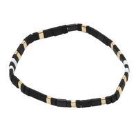 MAGICLULU Bracciale Elastico in Pietra Nero Chic per Uomo e Donna, Gioiello da Polso Decorativo, Adatto per Welfare Aziendale e Uso Business