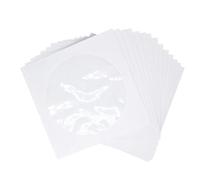 MAGICLULU Bustine Porta CD Dvd in Carta, 100 Pezzi, Bianco Finestra | PP e Carta, Design Pulito, per Presentazioni D'ufficio e Auto, Etichette Facili