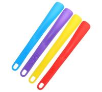 MAGICLULU Calzascarpe 4 Pezzi in Plastica Colorata Manico Ergonomico, Strumento Comodo per Indossare le Scarpe, Sollevatore per Uso Domestico Adatto a Persone Difficoltà Motorie