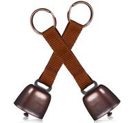 MAGICLULU Campanello per Orso da Esterno 2 Pezzi con Fettuccia in Nylon, Campanella Anti-orso Smarrito Rumorosa in Ferro Resistente, Compatta e Leggera per Escursionismo e Raccolta