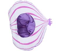 MAGICLULU Cappello in Peluche a Forma di Cipolla Divertente per Feste e Halloween, Berretto Vegetale Morbido e Comodo per Travestimenti e Accessori Fotografici da Cosplay