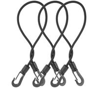 MAGICLULU Cavo di Ormeggio Elastico 4 Mm Doppio Gancio 30 Cm Set da 3 Pezzi per Kayak e Barca, Cinghia Regolabile per Pagaia, Accessorio Nautico per Ormeggio e Fissaggio Bordo