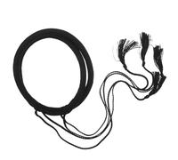 MAGICLULU Cerchietto per Chioma Arabo Shemagh da Uomo in Lana Nera Treccia e Nappine, Stile Dubai Versatile la Vita Quotidiana e Matrimoni Arabi