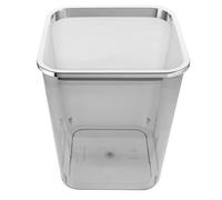 MAGICLULU Cestino per Rifiuti Trasparente da 12l in Plastica Pp Resistente Ampia Apertura, Bidone Spazzatura per Bagno, Cucina e Ufficio, Contenitore Pratico per Uso Domestico e Ambienti