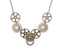 MAGICLULU Ciondolo Steampunk Collana Punk Collane Punk 1Pc Punk Gear Vintage Steam Gear Charm Pendant Gear Cog Steampunk Per Festa