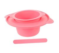 MAGICLULU Ciotola in Silicone Per Fusione Cera 400 Ml Set Fai Da Te Per Maschere Con Bastoncino Per Miscelare Resistente Alte Temperature Per Ceretta Donna Uso Domestico Professionale