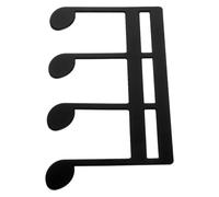 MAGICLULU Clip Metallo per Spartiti Musicali Design Versatile e Forza di Presa Forte, Accessorio Elegante per Libri di Musica e Supporto per Tastiera Nero