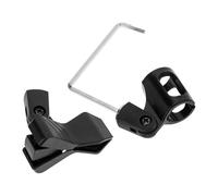 MAGICLULU Clip per Microfono per Sax in Abs e Ferro, Supporto Pratico e Resistente per Fissaggio Stabile, Adatto a Sax Medio e Microfoni, Set da 1 Pezzo Nero