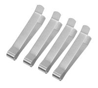 MAGICLULU Clip Spegni Candele in Acciaio Inox, 4 Pezzi, Argento | Usa Sicuro e Compatto, Aiuta a Spegnere lo Stoppino senza Soffio, Facile da Riporre