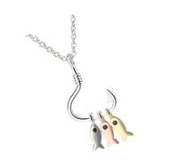 MAGICLULU Collana Ciondolo Abbraccio Elegante Donna in Rame Design Semplice e Stile alla Moda, Decorazione del Collo per Anniversari e Welfare Aziendale