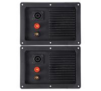 MAGICLULU Connettore per Casse Acustiche 3 Porte in Plastica Nero 2 Pezzi Struttura Ragionevole e Lunga Durata per Altoparlanti e Subwoofer in Ambienti Open Office