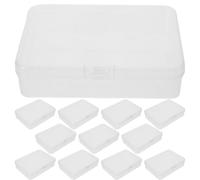 MAGICLULU Contenitore Trasparente per Pastelli in Plastica da 24 Pezzi con Coperchio Mini Scatole Impilabili per Organizzare Materiale Scolastico e Portaoggetti per in Classe e Casa