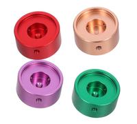 MAGICLULU Copri-Pedali per Chitarra in Lega di Alluminio 4 Pezzi Cappucci Antiscivolo per Interruttore a Pedale Effetto Manopole di Controllo Portatili per Musicisti Professionisti