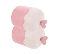 MAGICLULU Creatore di Bolle Facciali Portatile 2 Pezzi in Plastico Rosa, Facile da Pulire e Semplice da Usare, la Pulizia del Viso Durante i Viaggi