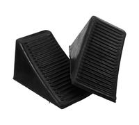 MAGICLULU Cunei per Ruote in Gomma 16x9x9 Cm con Anello, Set 2 Pezzi, Fermaruota Antiscivolo per Auto Piccole, Blocco di Parcheggio per Garage, Camper, Rimorchi e Officina