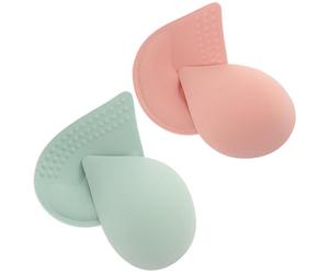 MAGICLULU Cuscinetti in Lattice per Reggiseno Spessi a Forma di Goccia D'acqua, Inserti Traspiranti e Rimovibili per Sollevare Seno, Set da 2 Paia Comodi e Adatti a Diversi Reggiseni,