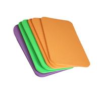MAGICLULU Cuscino per Seduta Yoga Tpe 34x17x0,6 Cm Set 6 Pezzi Spessore Ammortizzante per Pilates e Allenamenti a Terra, Ginocchiera Portatile per Esercizi Fitness Indoor e Colore