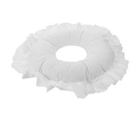 MAGICLULU Cuscino per Viso Lettino da Massaggio Rotondo Bianco, Supporto Sagomato per Spa e Saloni di Bellezza, Cuscino Massaggiante per Trattamenti Professionali e Riposo Facciale
