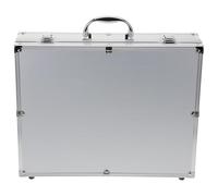 MAGICLULU Custodia per Microfono Wireless con Maniglia, Realizzata in Alluminio e Schiuma, Organizer per 4 Microfoni con Protezione da Urti, per Viaggi e Gruppi di Amici