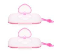 MAGICLULU Custodia Portatile Per Salviette Umidificate Per Ragazzo Ragazza Scatola Per Salviette Da Guarnizione in Silicone Leggera e Appendibile Al Passeggino 2 Pezzi