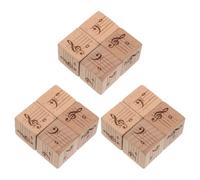 MAGICLULU Dadi Musicali a 8 Facce in Legno per Principianti, 12 Pezzi per Pratica Teoria Musicale e Stimolazione Interesse, per Lezioni di Educazione Musicale