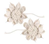 MAGICLULU Diffusore di Fragranza Naturale senza Fuoco con Fiori di Carta di Paglia Beige e Corda di Cotone 2 Pezzi per Bagno e Decorazione Sicura