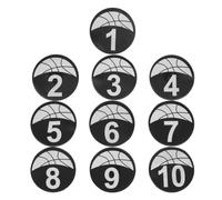 MAGICLULU Dischi Numerati 10 Pezzi per Allenamento Basket e Calcio | Marcatori Piatti Riutilizzabili in Tpu, Numeri Chiaramente Visibili, per Educazione Fisica e Campo al Coperto