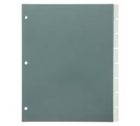 MAGICLULU Divisori con Linguette per Raccoglitori A4 a 3 Fori in Plastica Pp Semitrasparente, Set Ricambio Pagine Indice per Quaderni, Compatibili con Sistemi a Dischi per Ufficio e Scuola